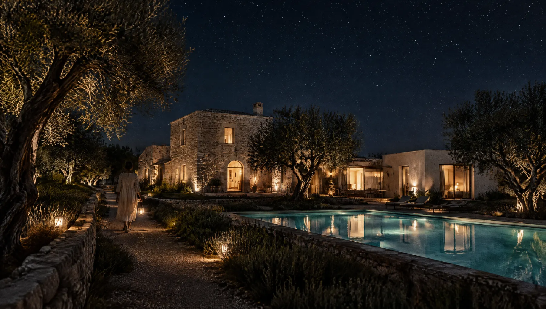 Hotel at night